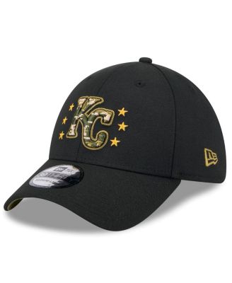 Men's Black Kansas City Royals 2024 Armed Forces Day 39THIRTY Flex Hat