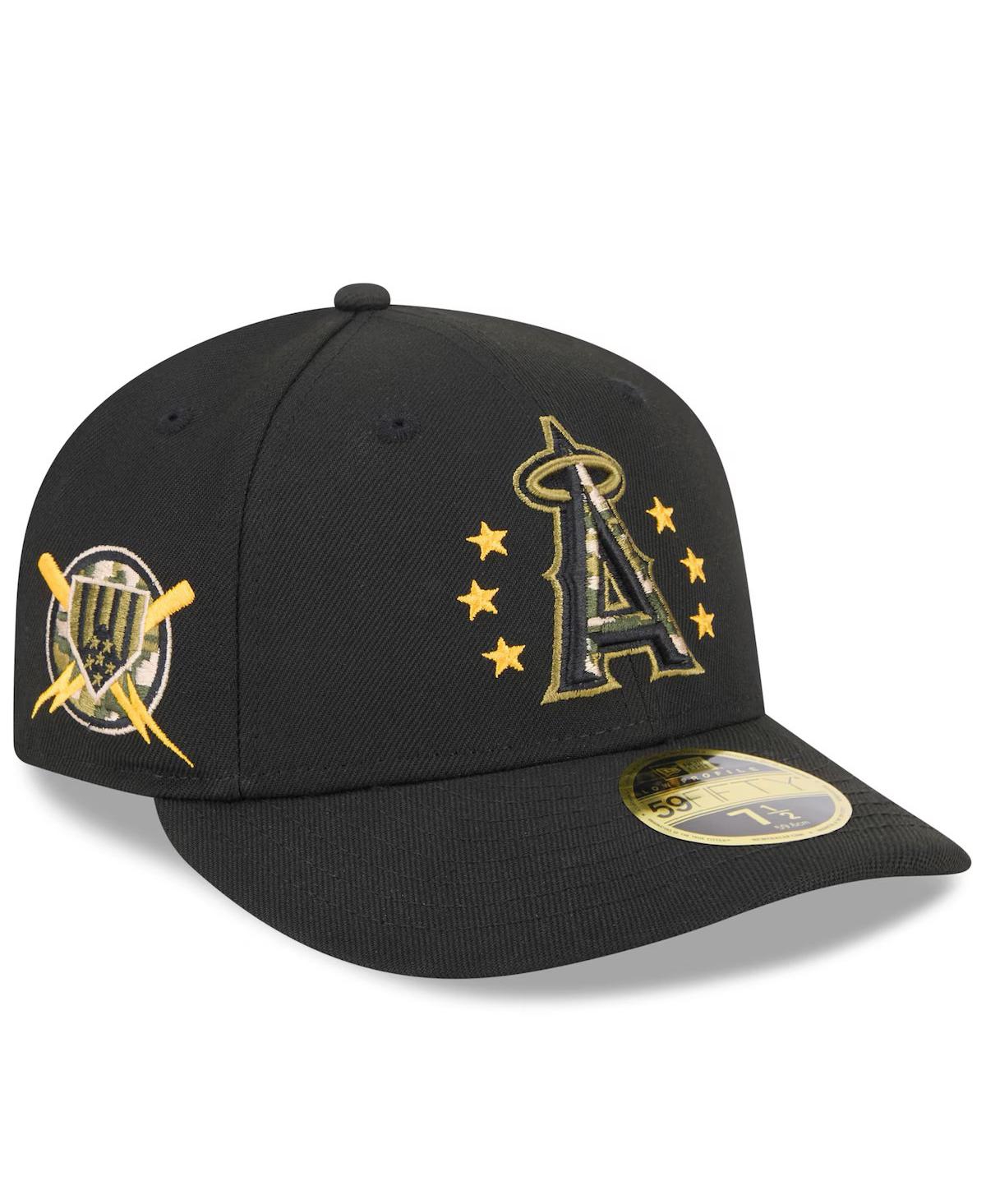 Men's Black Los Angeles Angels 2024 Armed Forces Day Low Profile 59FIFTY Fitted Hat - Black