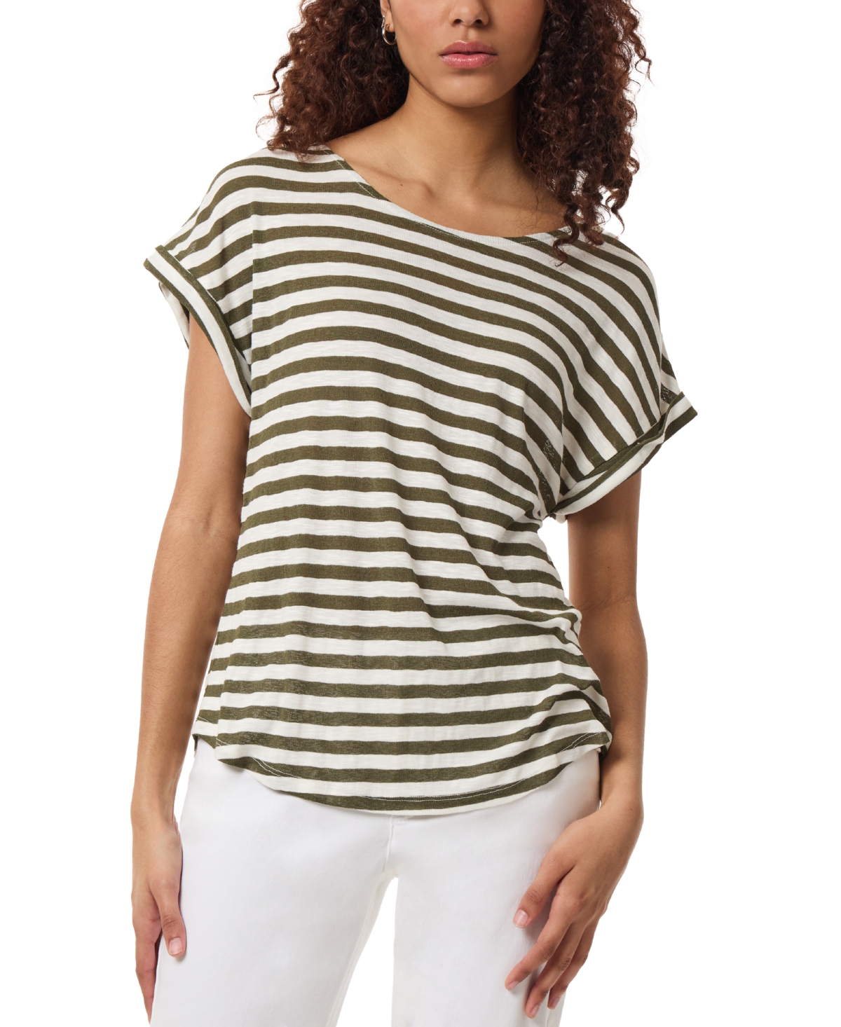 Women's Sedona Striped Drop-Shoulder - Jasper Green