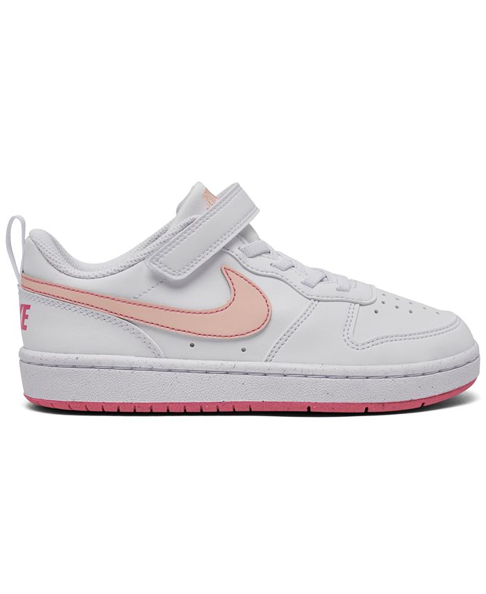 Nike Little Girls Court Borough Low Recraft Fastening Strap Casual