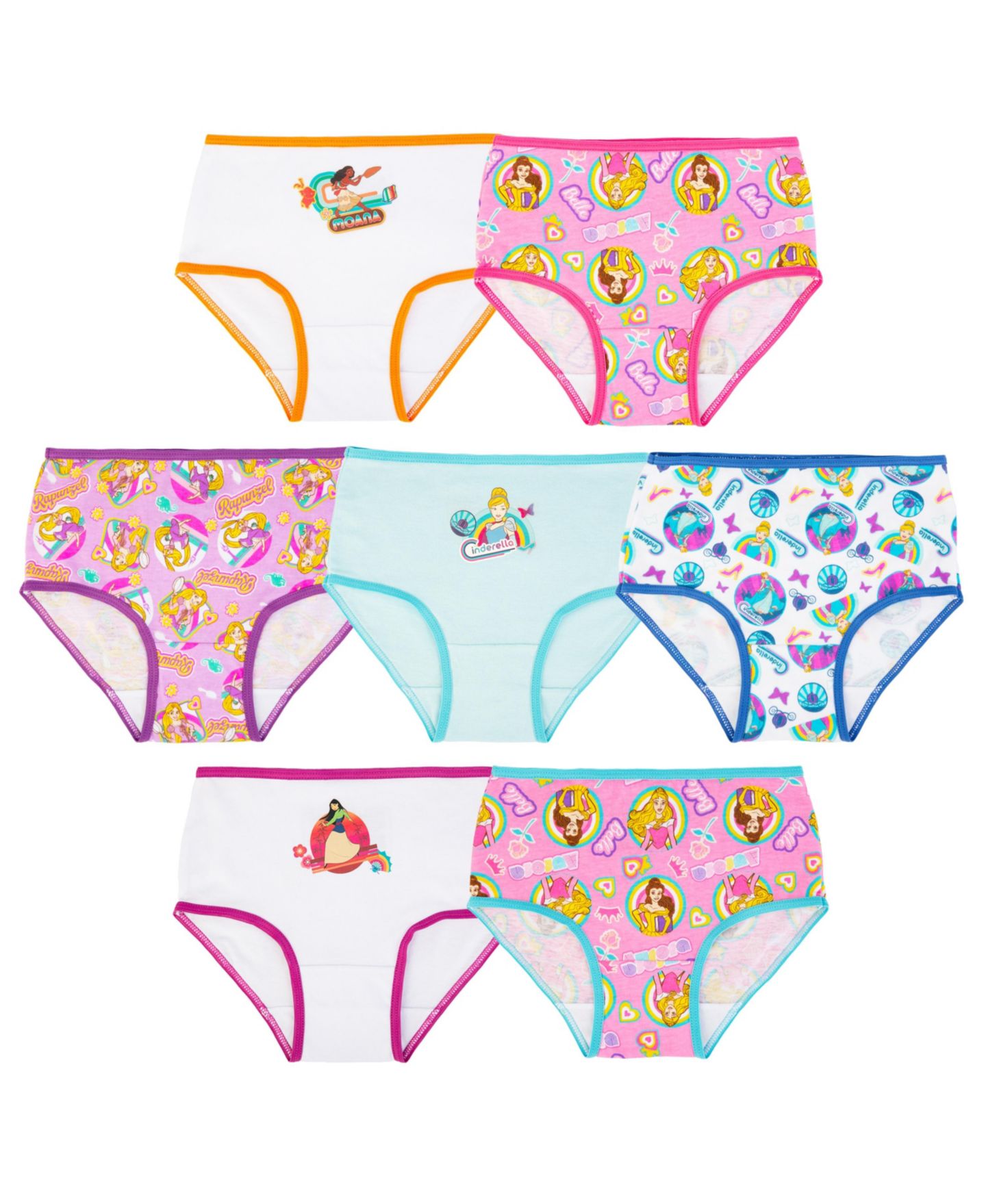 Трусики для девочек Macy's Princess, набор 7 шт, цвет: Assorted — фото 1