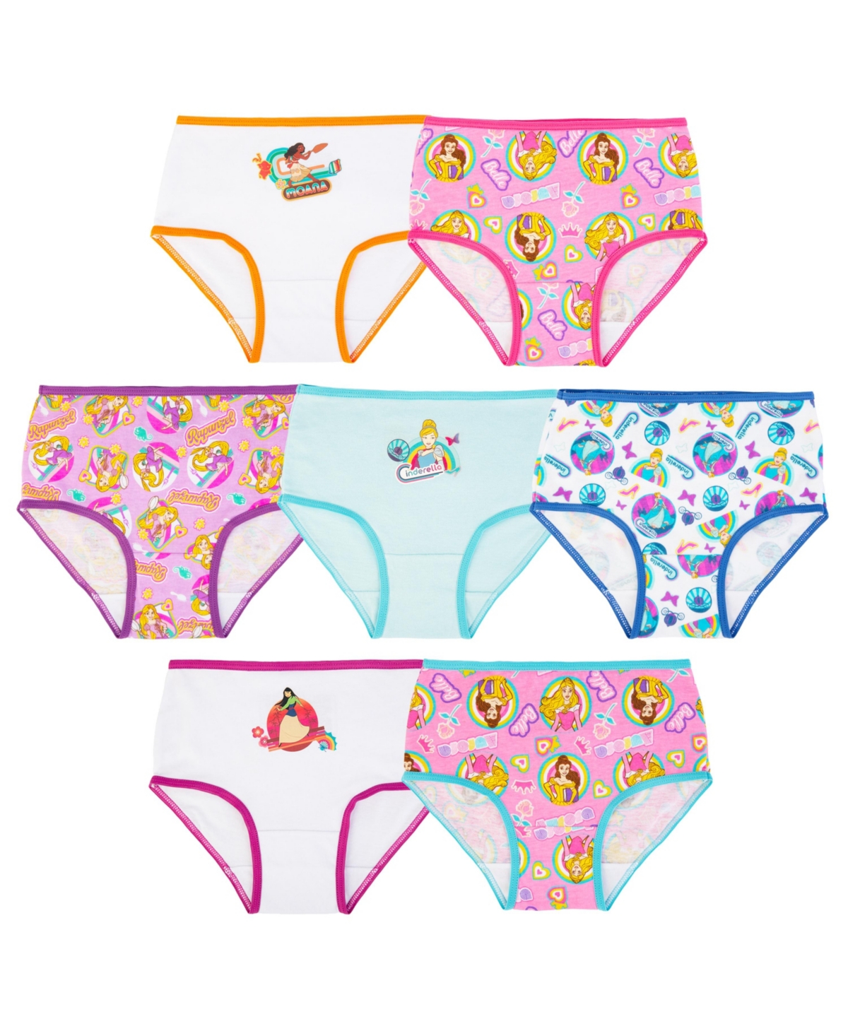 Shop Macy's Princess Toddler Girl 7pack Underwear In Assorted