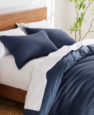 Home Cloud Waffle Textured 3-Pc. Comforter Set, Full/Queen