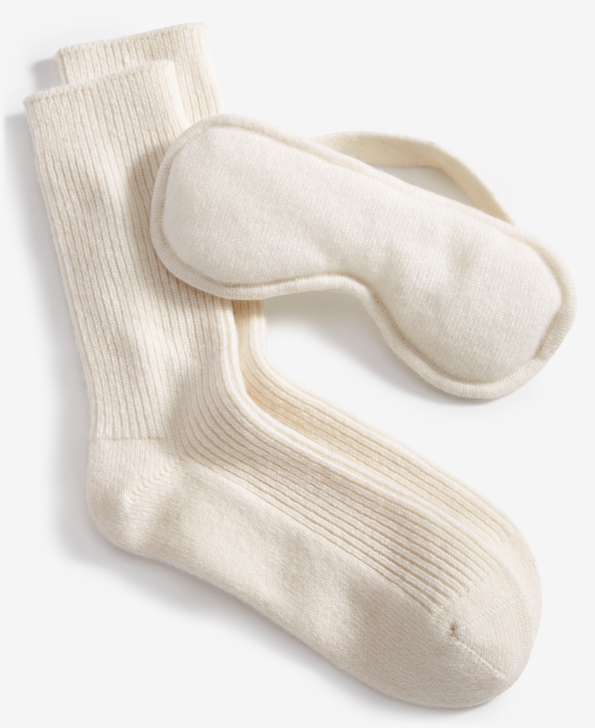 Charter Club Cashmere Sleep Mask + Socks Boxed Gift Set, Created for Macy's