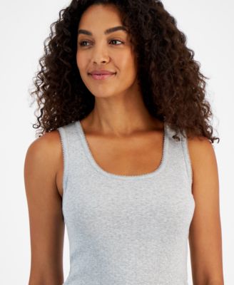 Women's Cotton Pointelle Tank Top