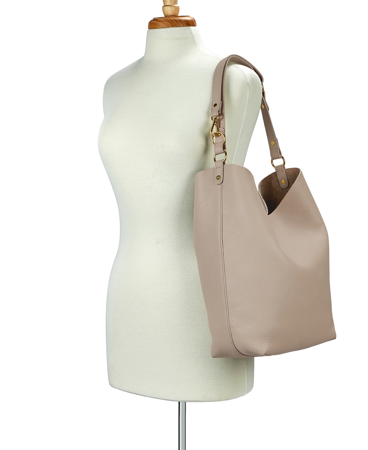 Shop Gigi New York Addison Hobo Leather Bag In Beechwood