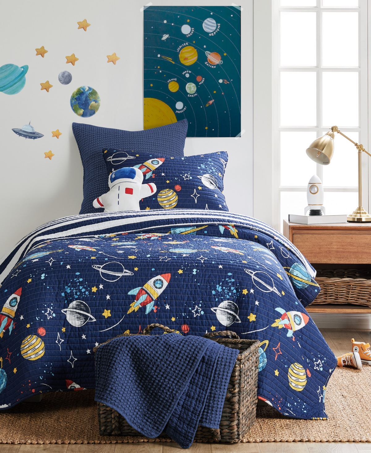 Levtex Kids Galaxy Reversible 3-pc. Quilts Set, Full/queen In Multi