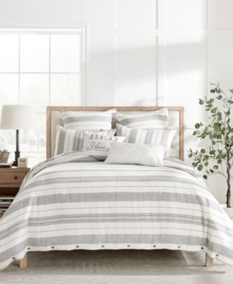 Levtex - Home Monroe Stripe Textured 3-Pc. Comforter Set, King/Cal King