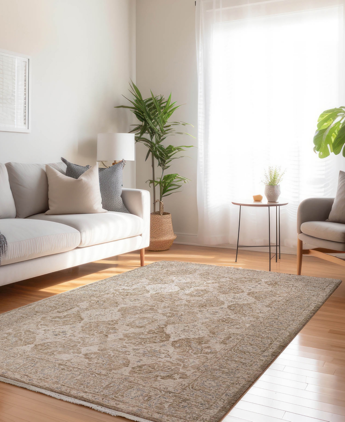 Dalyn Cyprus Cy5 5'x7'10 Area Rug In Khaki