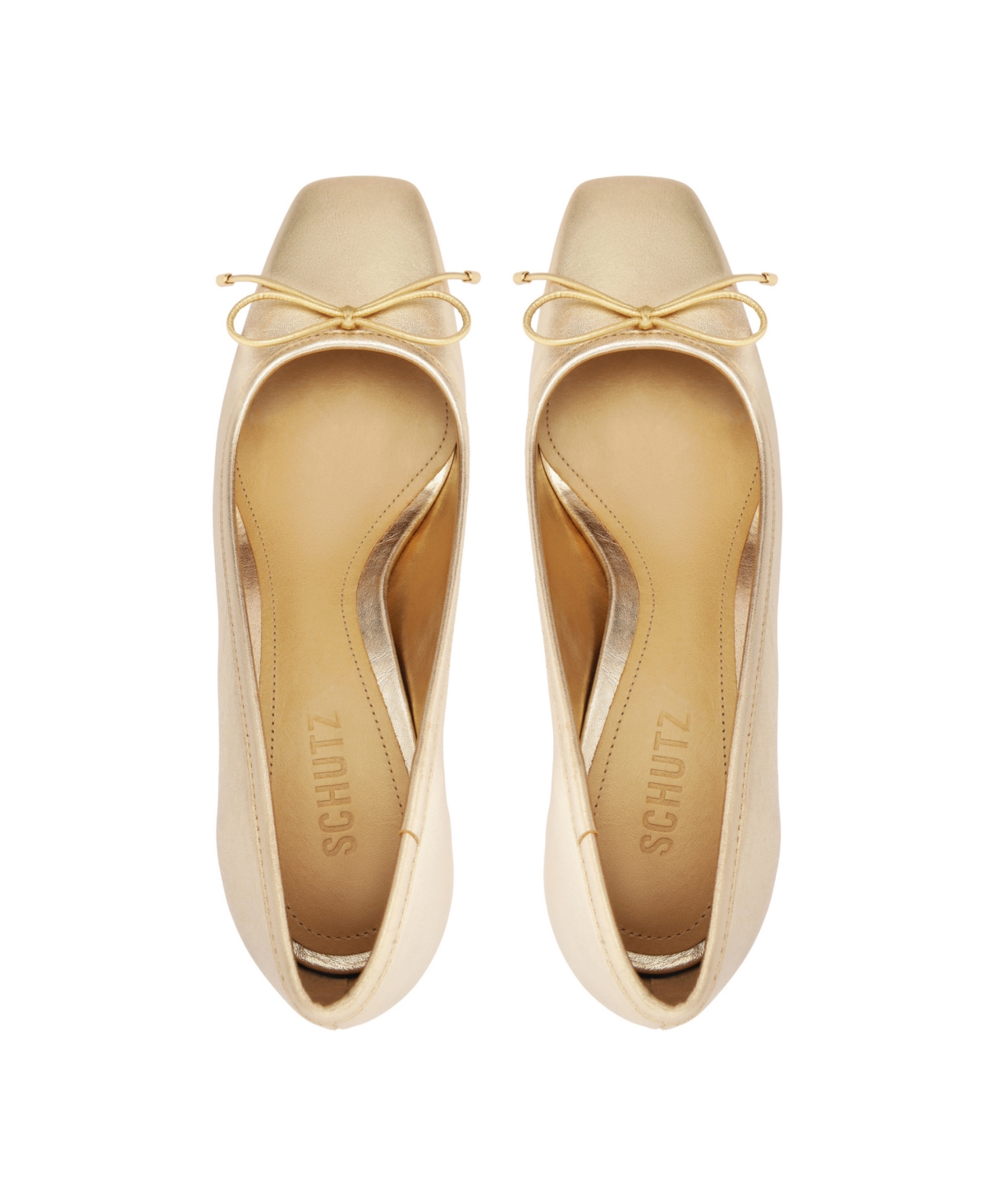 Shop Schutz Women's Arissa Square Toe Mid Block Pumps In Beige
