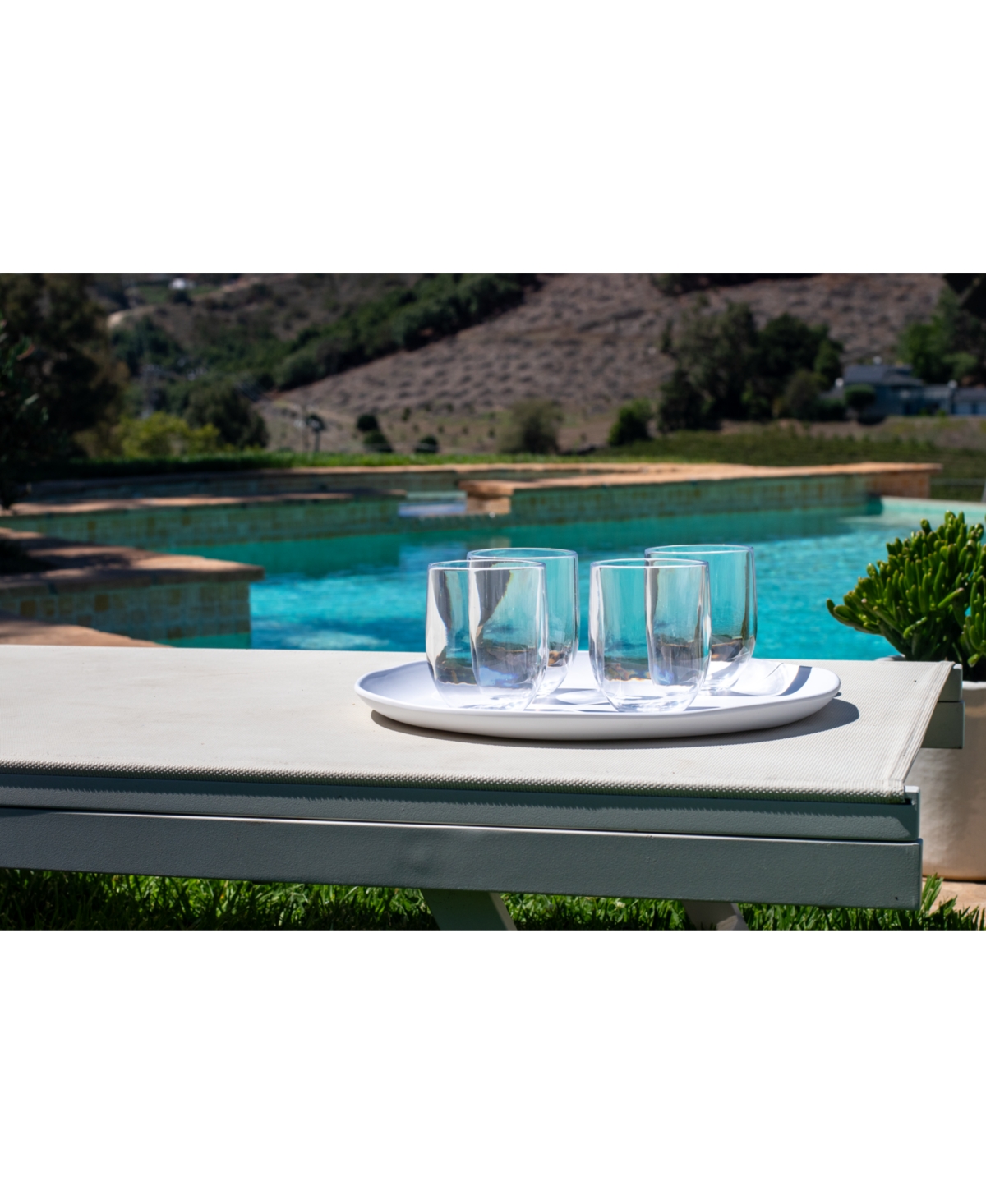 Tarhong Stemless Goblet 12 Piece Set Drinkware Set 16oz., Service For 4 In Clear