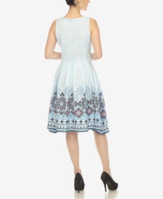 Women's Fit and Flare Knee Length Dress