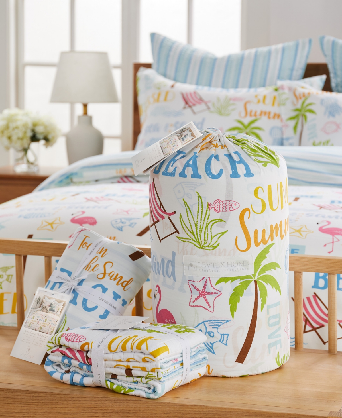 Levtex Beach Days Reversible 3-Pc. Comforter Set,