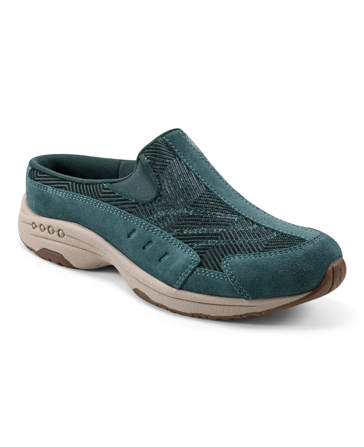 Easy Spirit Women's Traveltime Round Toe Casual Slip-on Mules In Green