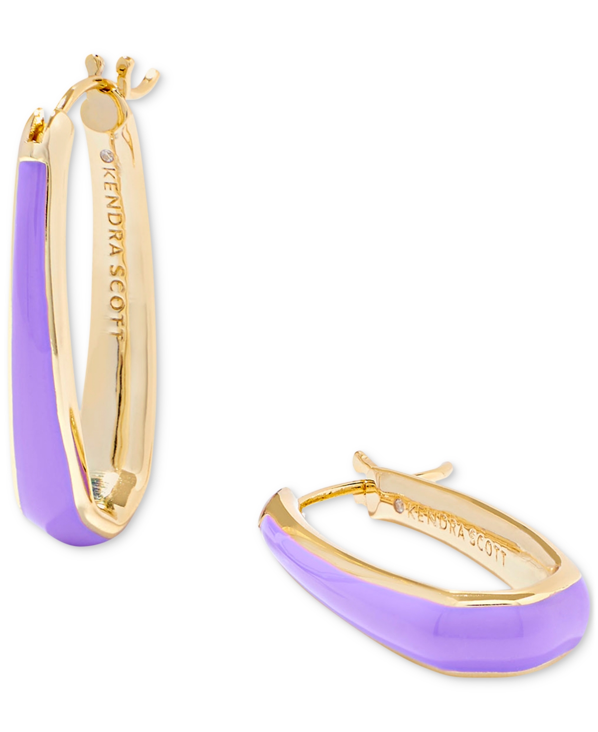 Kendra Scott Color Coated Elongated Hoop Earrings