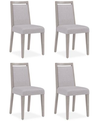 Tivie 4 Pc Wood Dining Chair Set, Created for Macy's