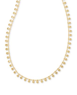 Kendra Scott - Textured Disc Charm Statement Necklace, 15" + 3" extender