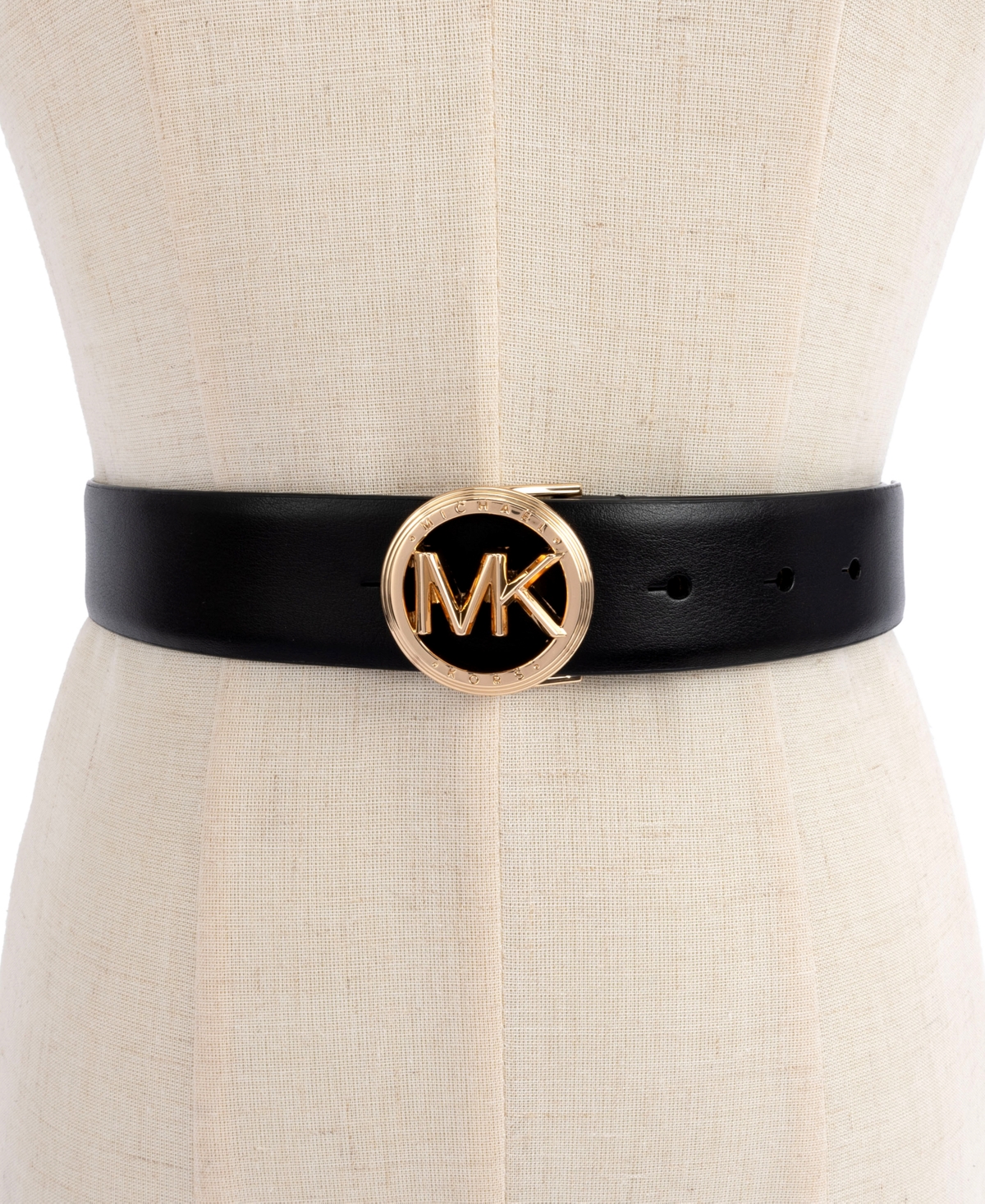 Michael Kors Women's 32MM smooth leather belt
