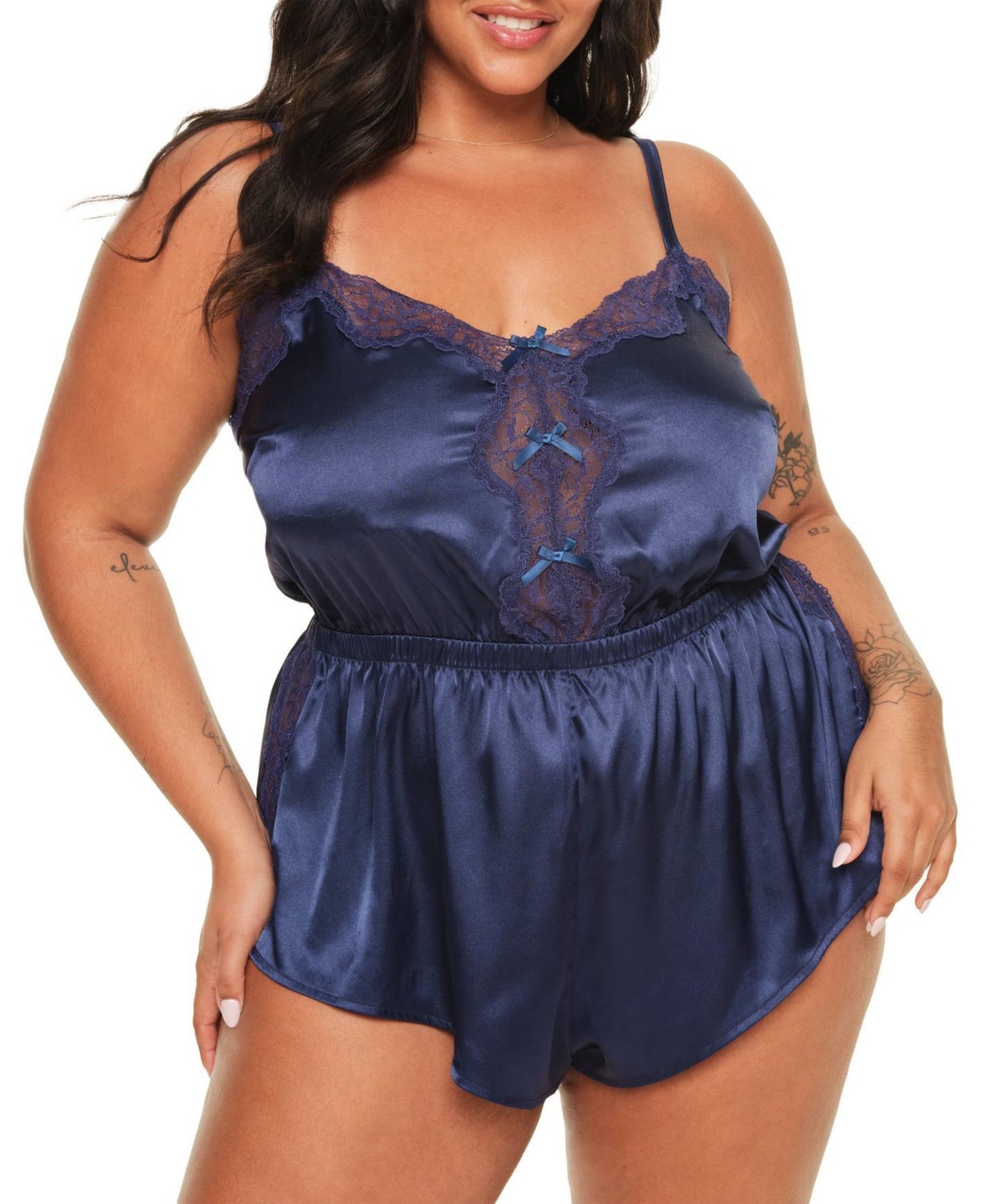 Adore Me Plus Size Cilla Romper Lingerie