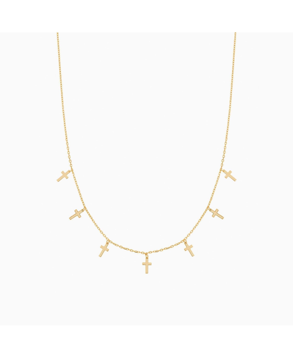 Brianna Cross Necklace - Gold