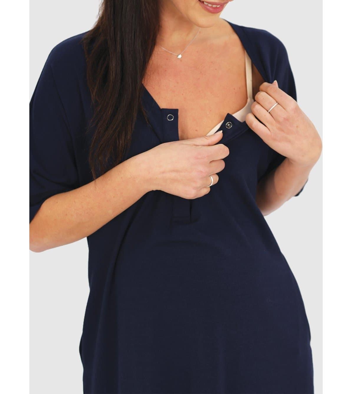 Angel Maternity Maternity Mama Nightie with Baby Wrap