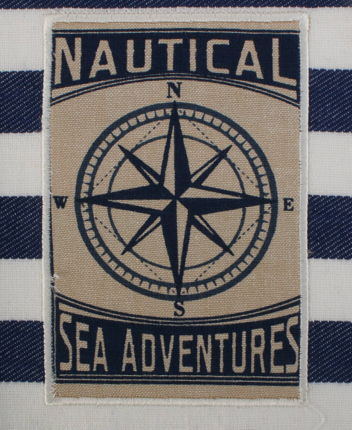 Design Imports Maritime Collection Kitchen Dishtowel Set, 18x28, Anchor Stripes, 3 Piece In Anchor Stripes
