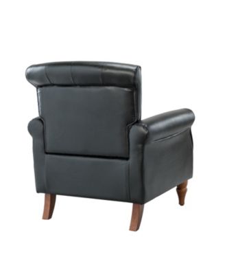 Edwin Transitional Comfy Armchair with Button-Tufted