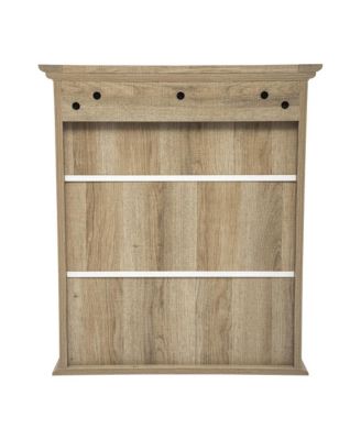 Delilah Wall Mounted Bathroom Medicine Cabinet With Adjustable Cabinet Shelf, Lower Open Shelf, And Magnetic Closure Doors