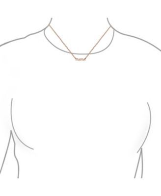 Mama Script Pendant Necklace in Sterling Silver