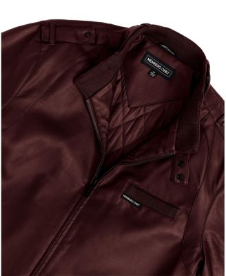 Men's Faux Leather Iconic Racer Jacket