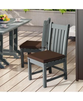 Outdoor Patio Kitchen Dining Chair Round Seat Cushions Set of 4