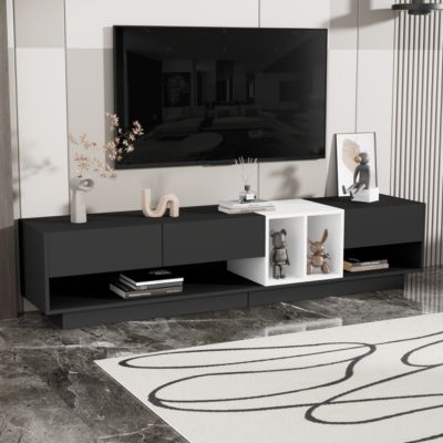 Stylish TV Stand with Perfect Storage for 80" TVs