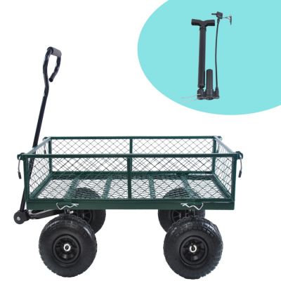 Streamdale Garden Cart for Effortless Firewood Transport (Green)