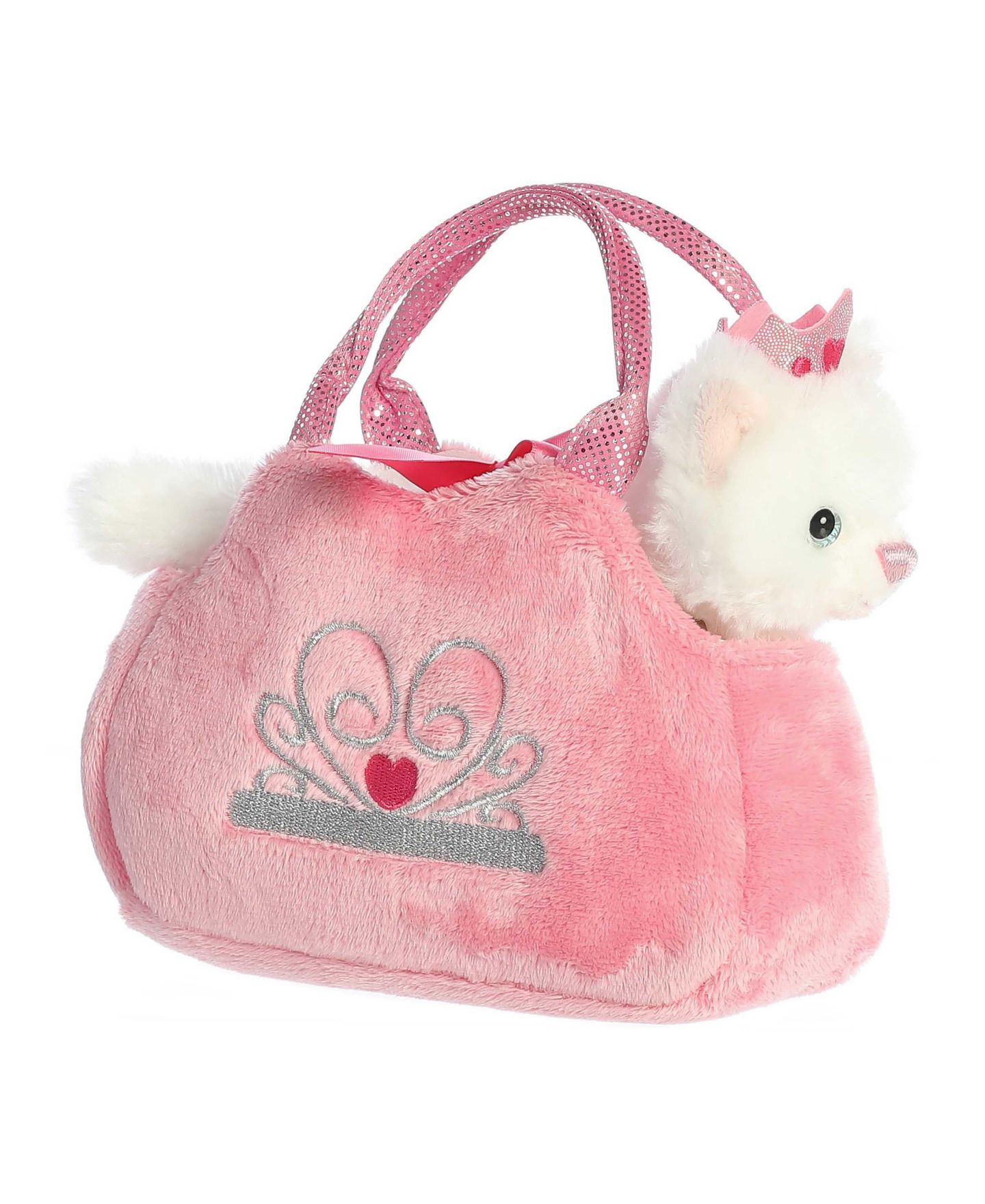 Детские мягкие игрушки Aurora Princess Kitten 8" Plush Kitten and Carrier, 2-Piece Set — фото 3
