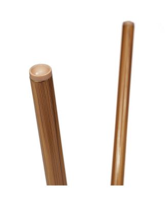 Mael Bistro Style Table With Tempered Glass Top, Textilene, And Bamboo Finished Metal Frame For Indoor/Outdoor Use