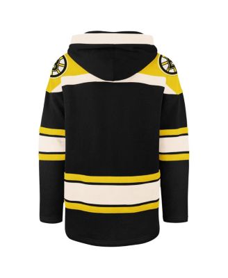 47 Men's Black Boston Bruins 100th Anniversary Superior Lacer Pullover Hoodie