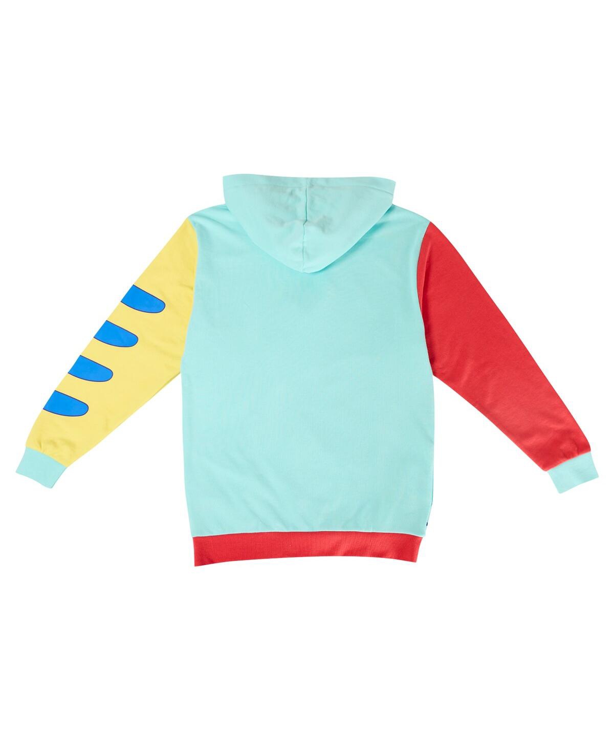 Loungefly Men's & Women'sThe Little Mermaid 35th Anniversary Ariel Flounder Pullover Hoodie - Light Blue