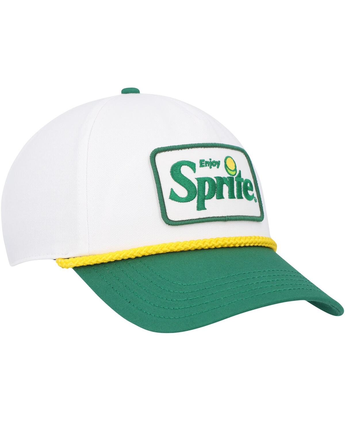 AMERICAN NEEDLE MEN'S WHITE/GREEN SPRITE ROSCOE ADJUSTABLE HAT 