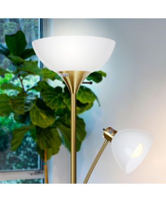 Sky Dome Plus 72" LED Torchiere Floor Lamp with 1 Reading Arm