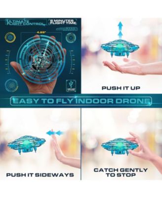 Scoot Skeet Drone Electronic Shooting Game for Kids and Adults - Pink/Blue