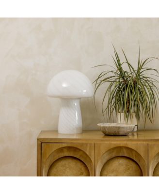 Mushroom Frosted Glass LED Table Lamp (13")
