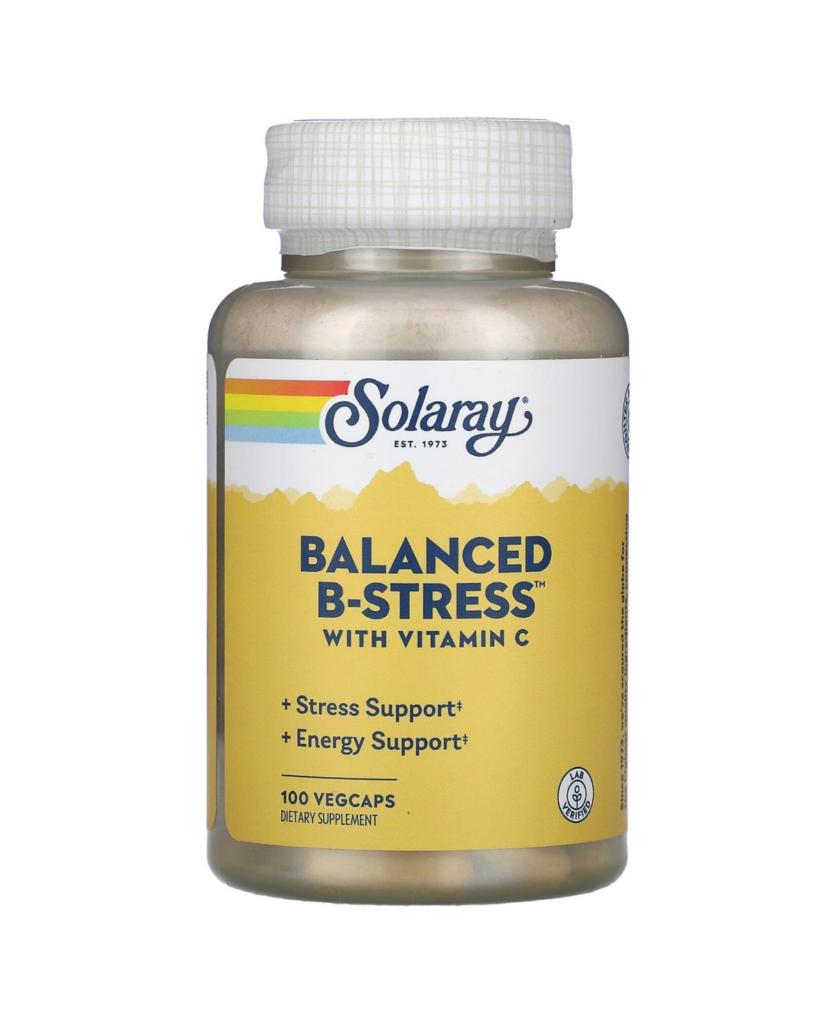 Balanced B-Stress with Vitamin C - 100 VegCaps - Assorted Pre-pack (See Table