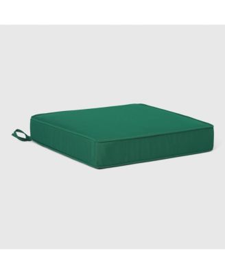 Outdoor Patio Furniture Seat Chair Square Cushions with Piping. Set of 2, 20" x 19"