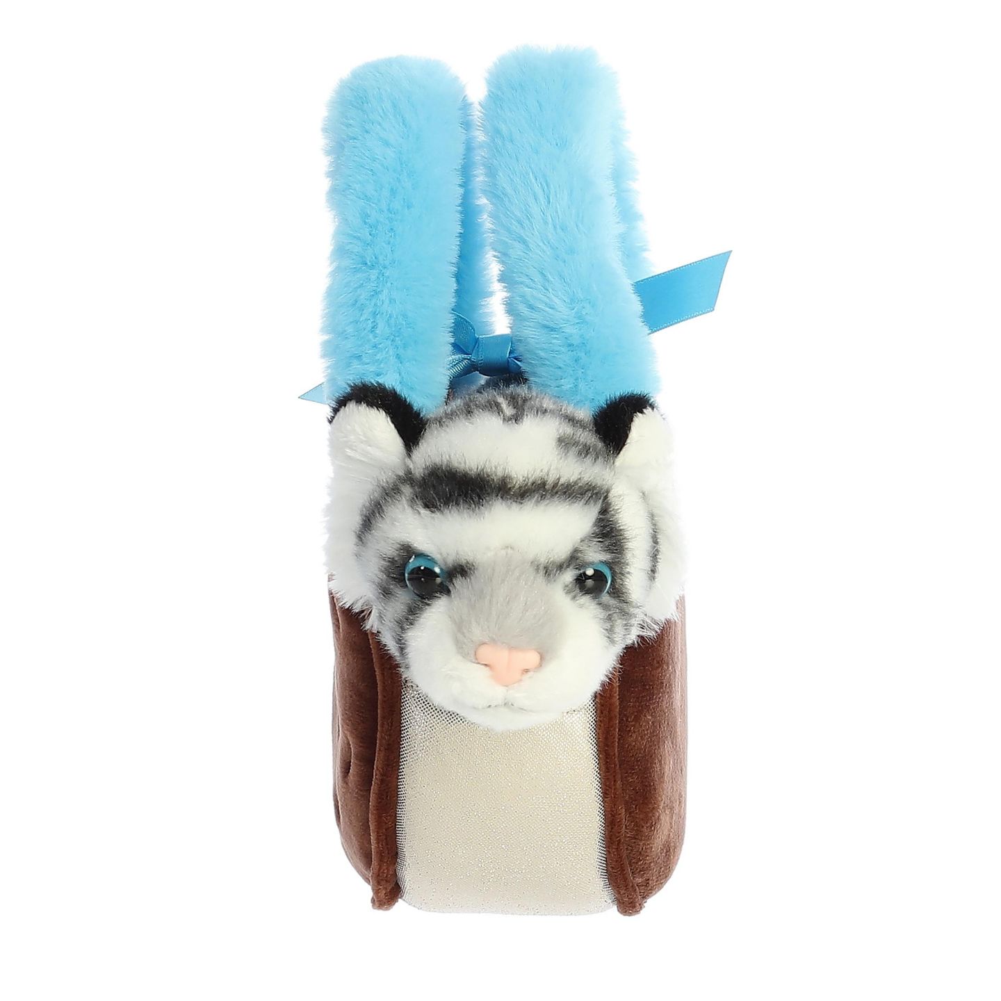 Детские мягкие игрушки Aurora Fancy Pals Ice Cream Sandwich Tiger 8" Plush Carrier and Plush, 2-Piece Set — фото 2