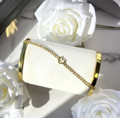 Curb Heart Bracelet 14K Gold