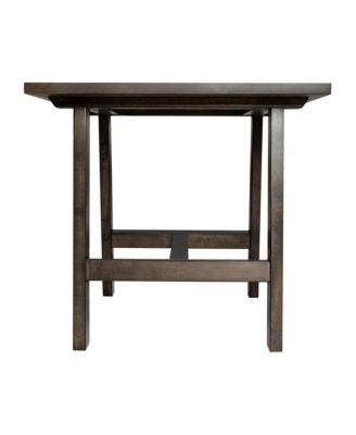 Mabel Farmhouse Trestle End Table, Solid Wood Rustic Accent Table