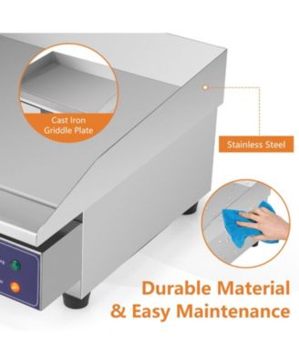 Commercial Electric Griddle with 122 -572  Adjustable Temperature Control