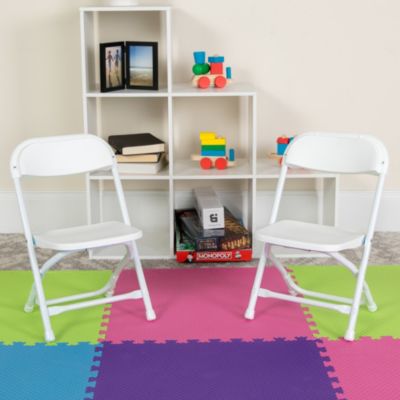 10 Pack Kids Plastic Folding Chair Daycare Home School Furniture
