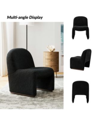 Roberto Mid-century Side Chair with Hardwood Legs