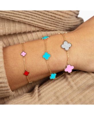 Small Turquoise Clover Bracelet
